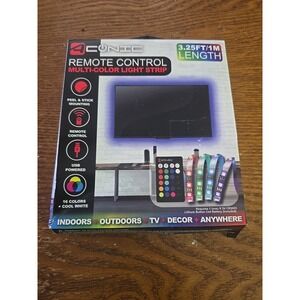 ACONIC Remote Control Multi-Color Light Strip Indoor/Outdoor 3.25 Ft/1M, NEW